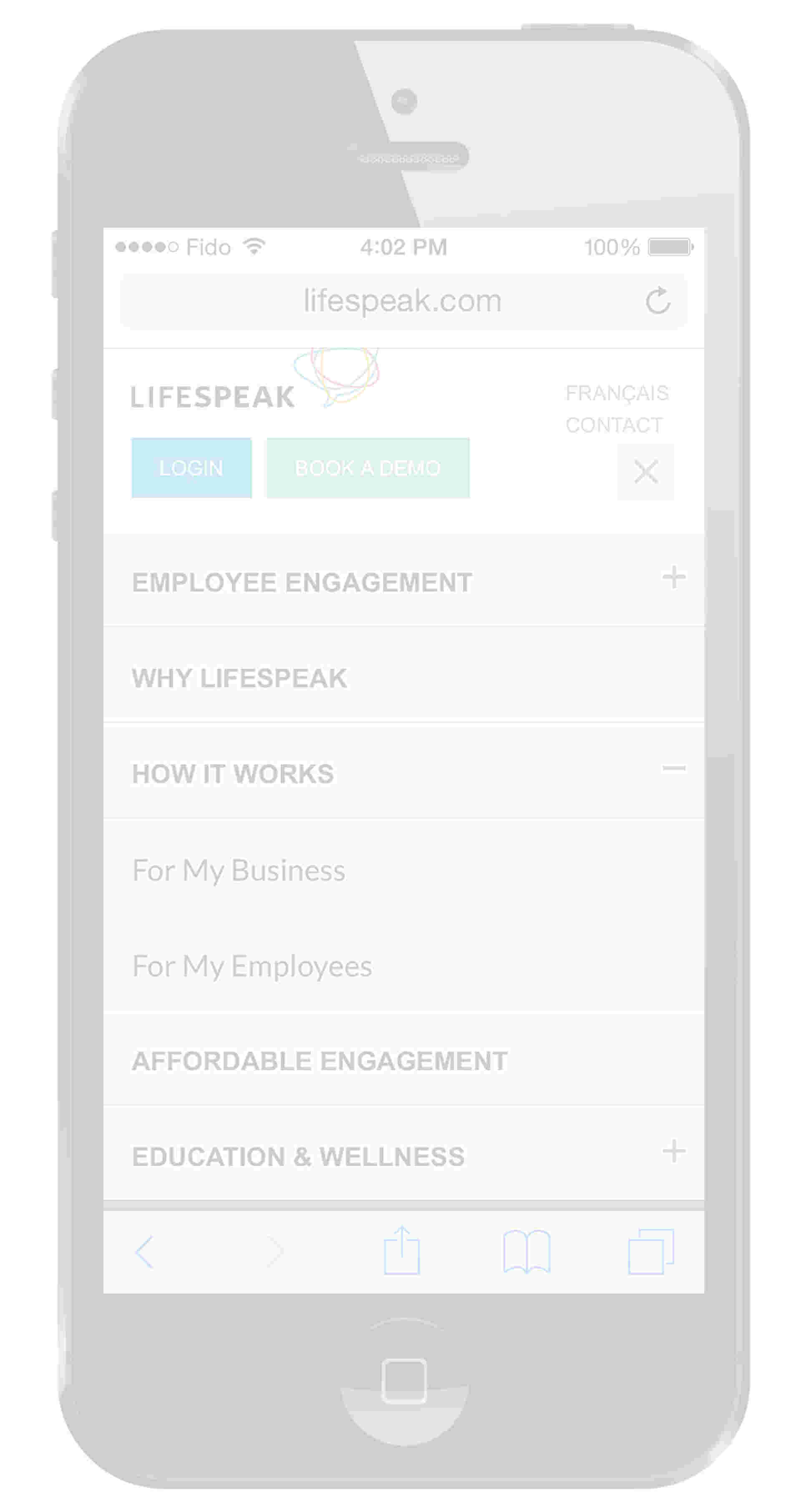 Lifespeak - Lifespeak_IPhone_navigation
