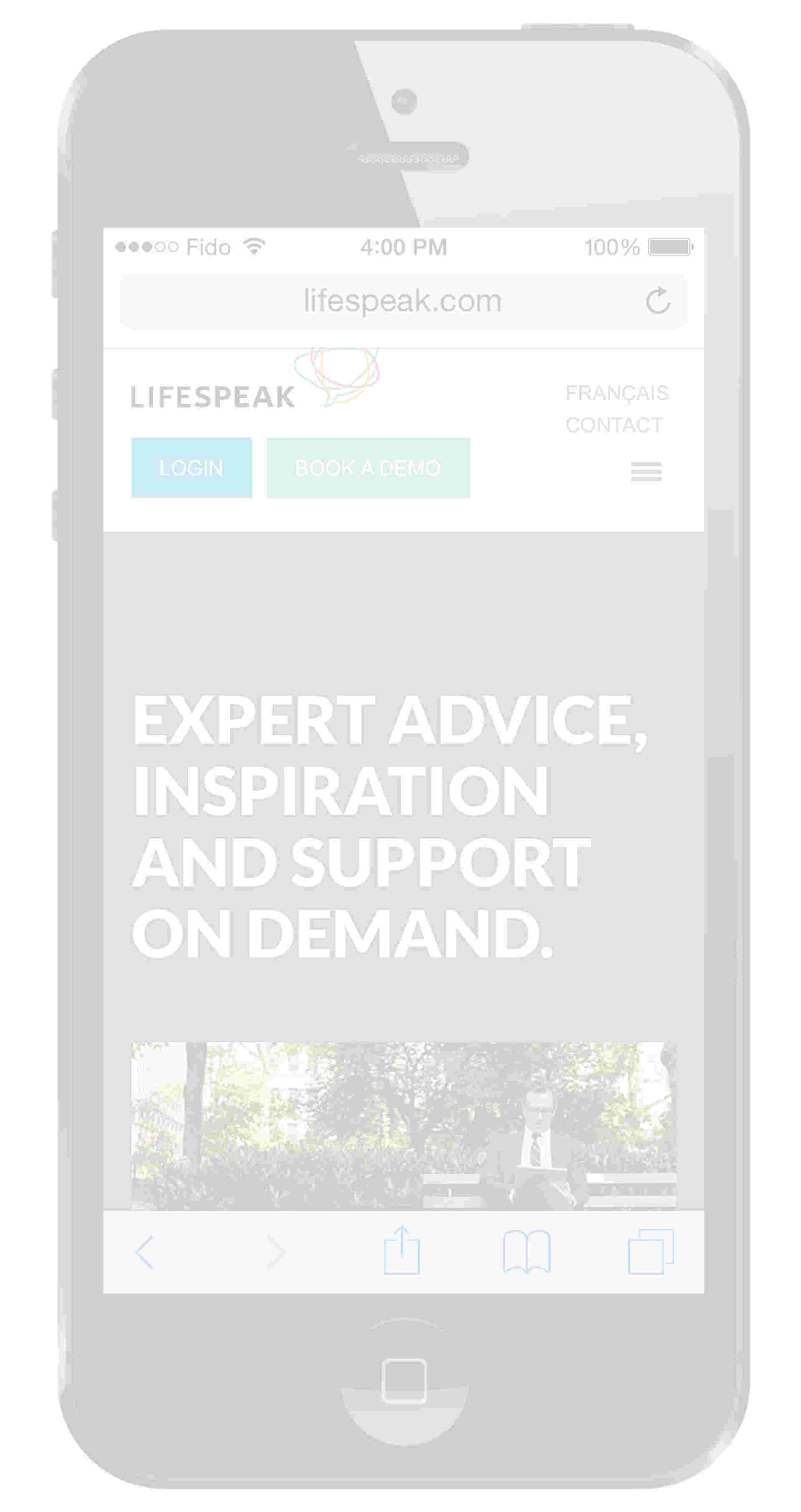 Lifespeak image Lifespeak - Lifespeak_IPhone_web