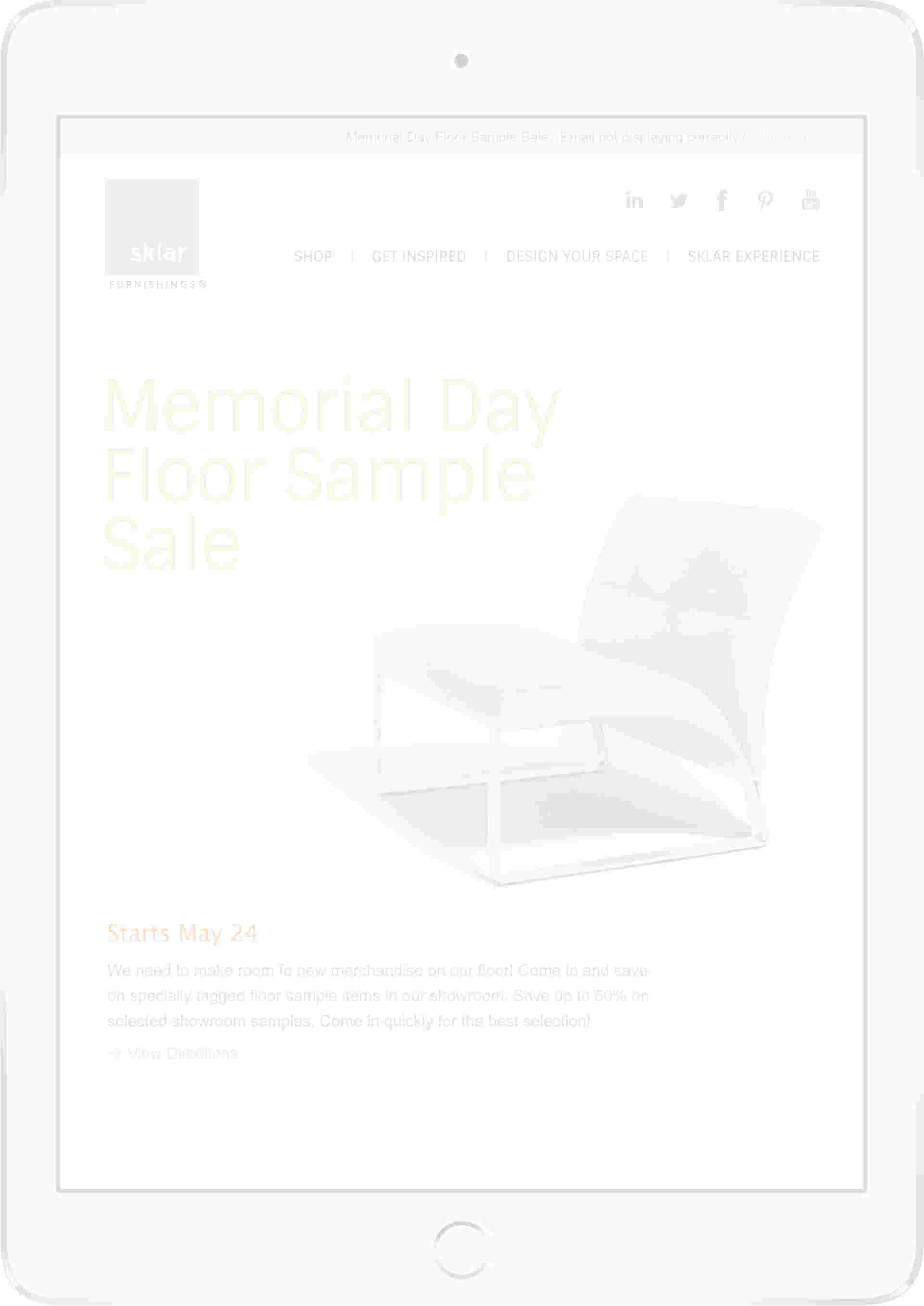 Sklar Furnishings image Sklar Furnishings - iPadAir-sklaremail
