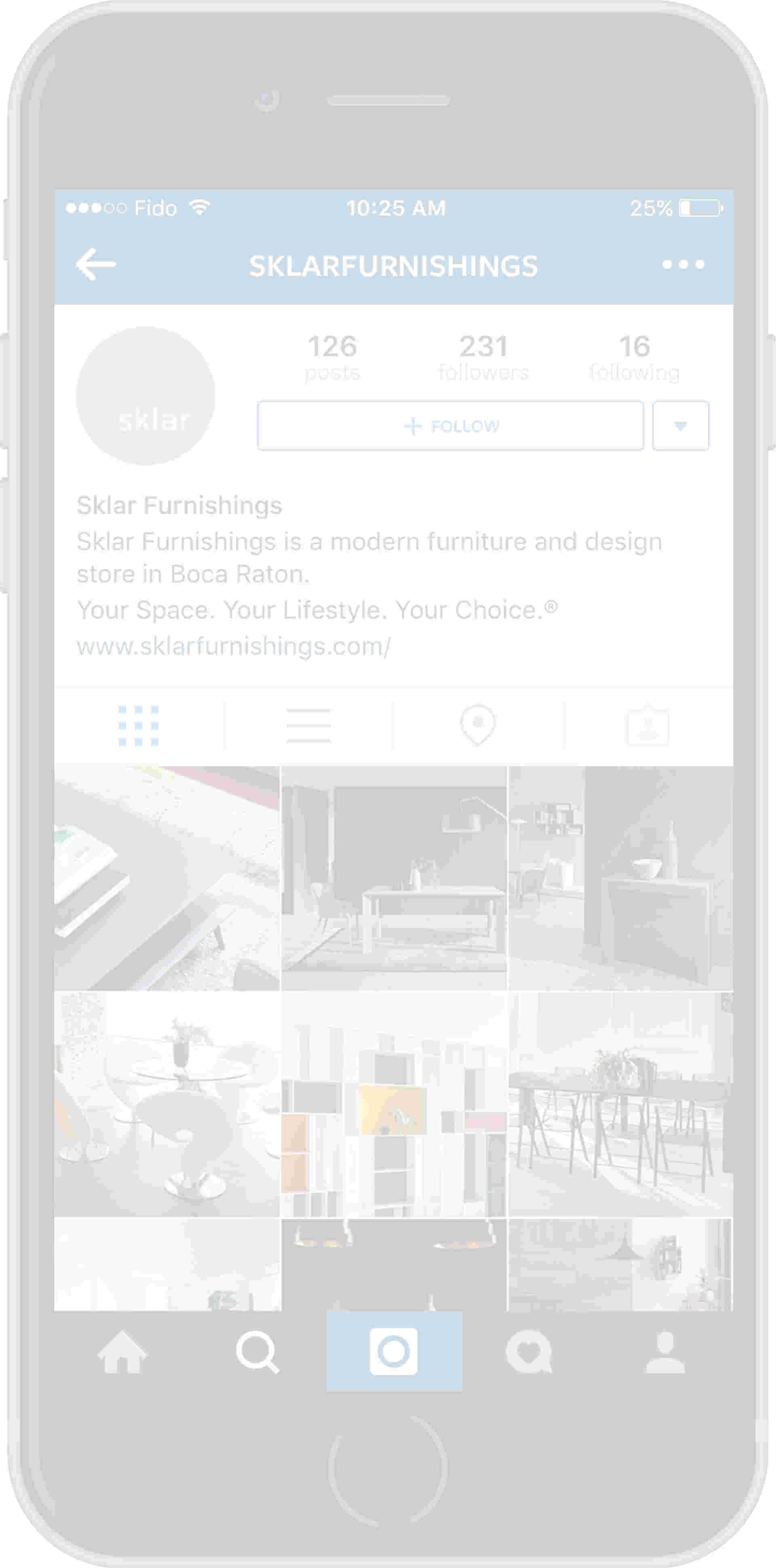 Sklar Furnishings - sklar-success_mobile-instagram